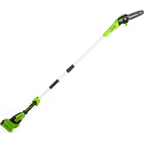 Greenworks G40PSF — высоторез-сучкорез, шина 20 см