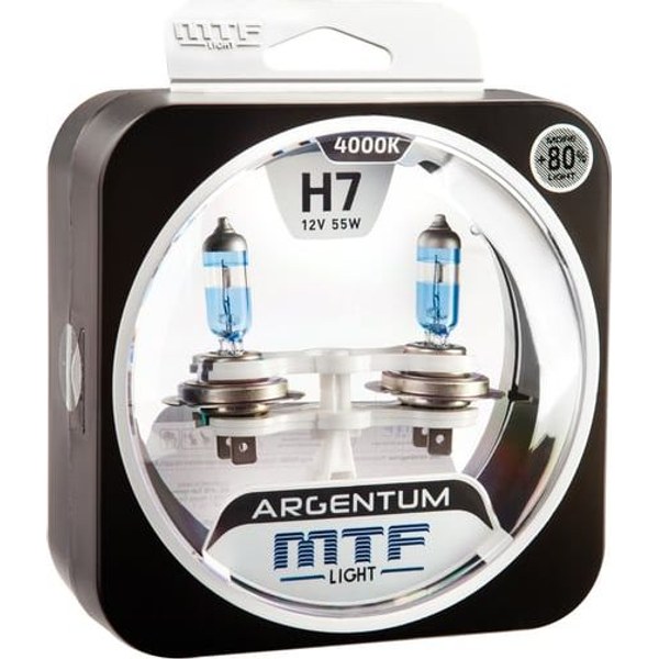 MTF Light Argentum +80% H7 — галоген