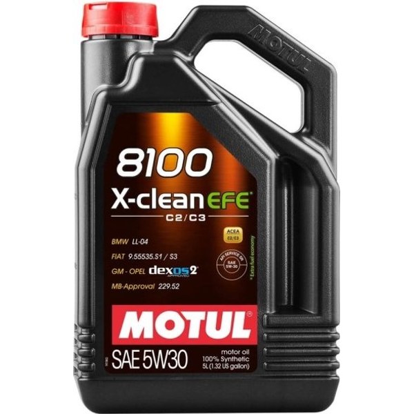 Motul 8100 X-clean EFE 5W-30 — синтетика (Low-SAPS)