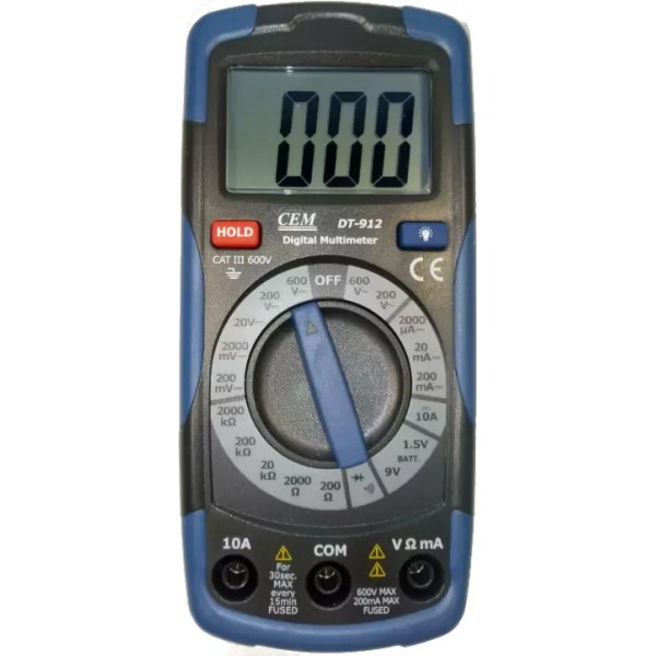 CEM DT-912 — цифровой, True RMS нет