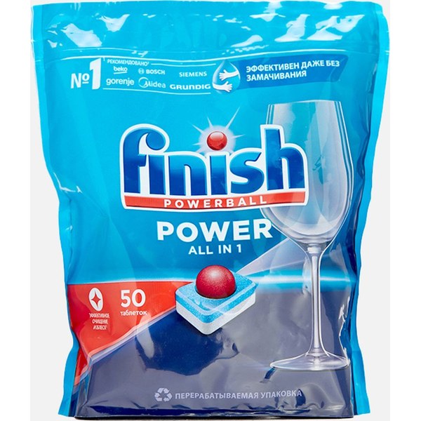 Finish Power All in 1 Max — таблетки All in 1 с Powerball