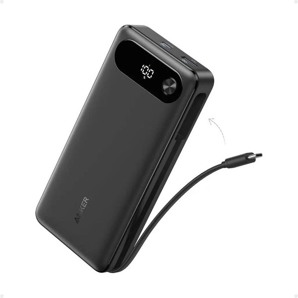 Anker Power Bank 20K 87W (встроенный кабель, A1383) — проводной